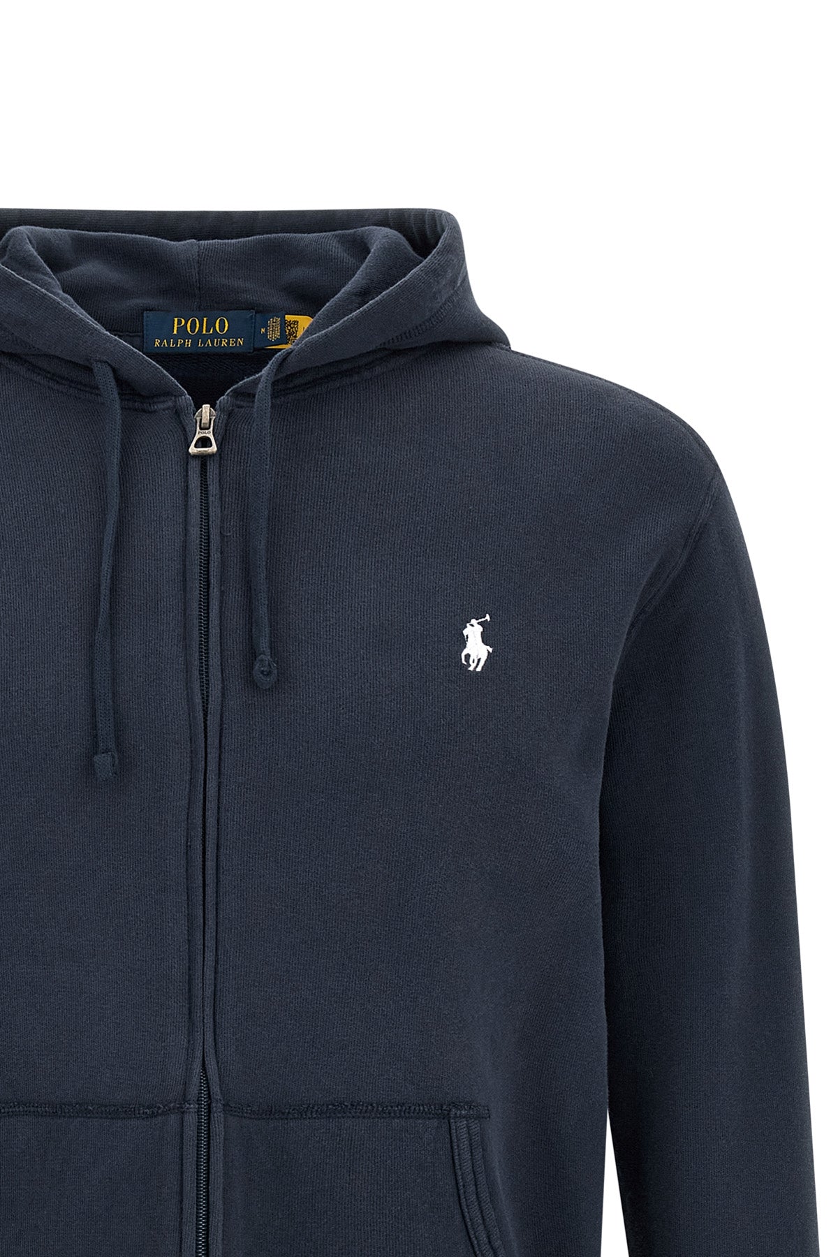 loopback effect cotton hoodie