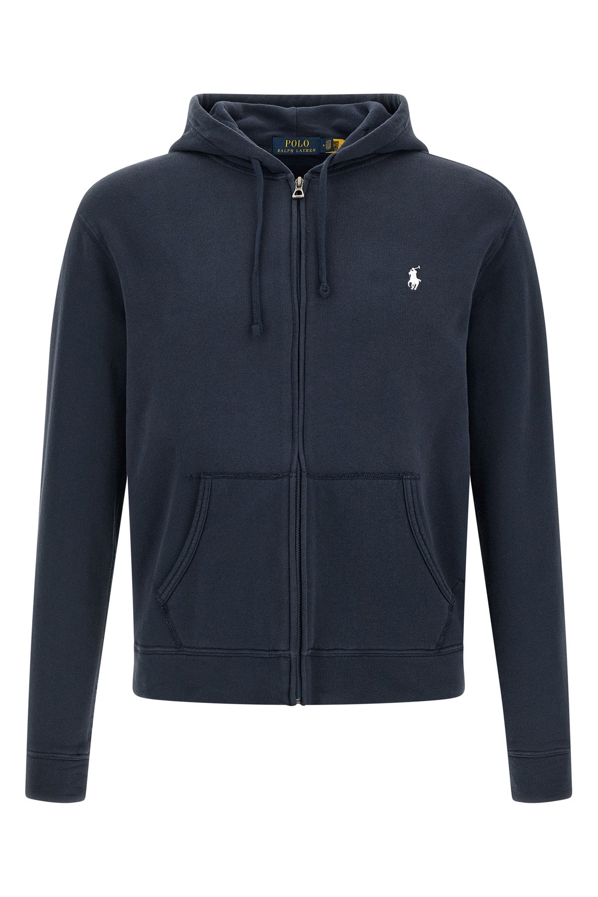 loopback effect cotton hoodie