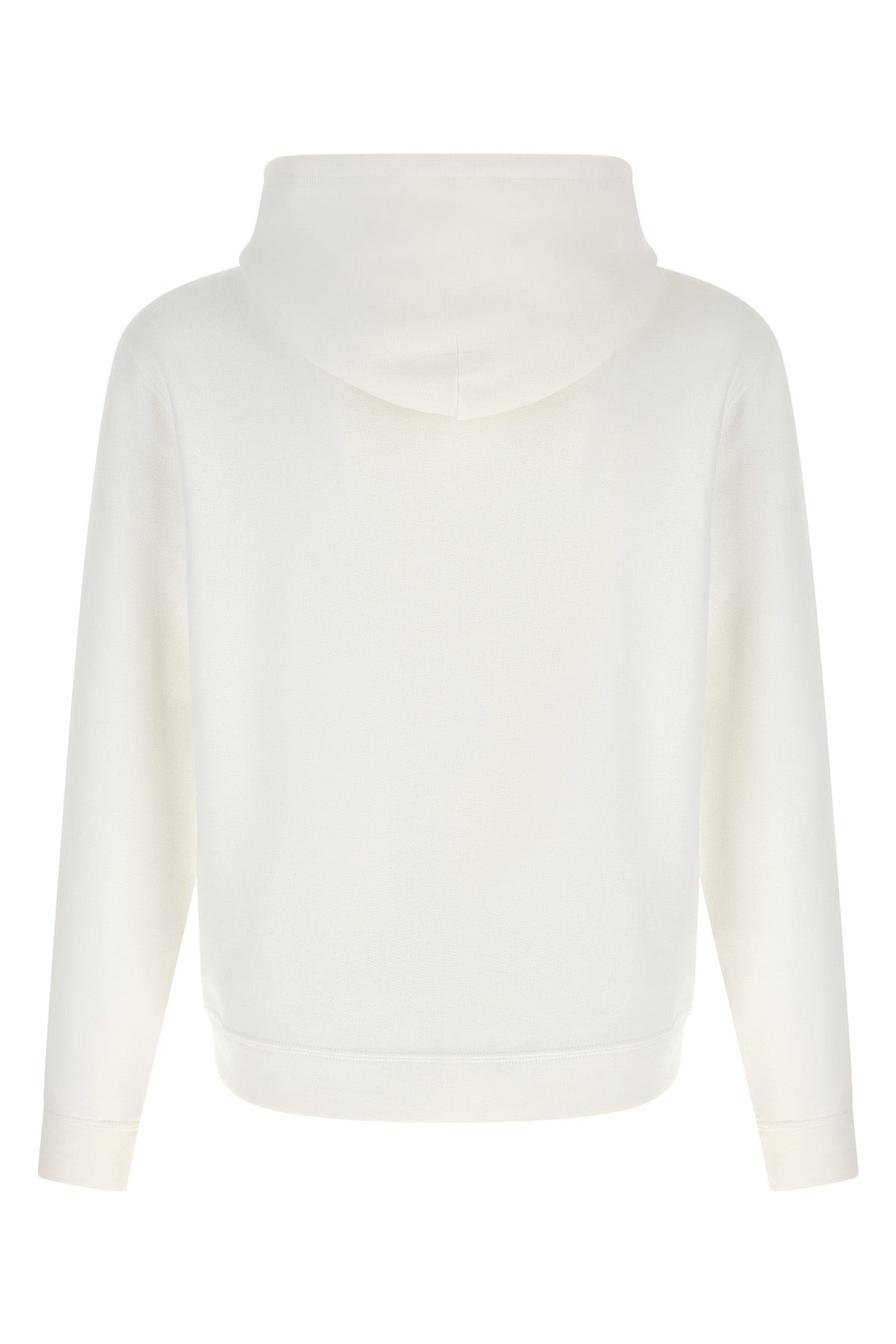 loopback effect cotton hoodie