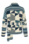 knitted cardigan inlaid