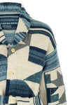 knitted cardigan inlaid