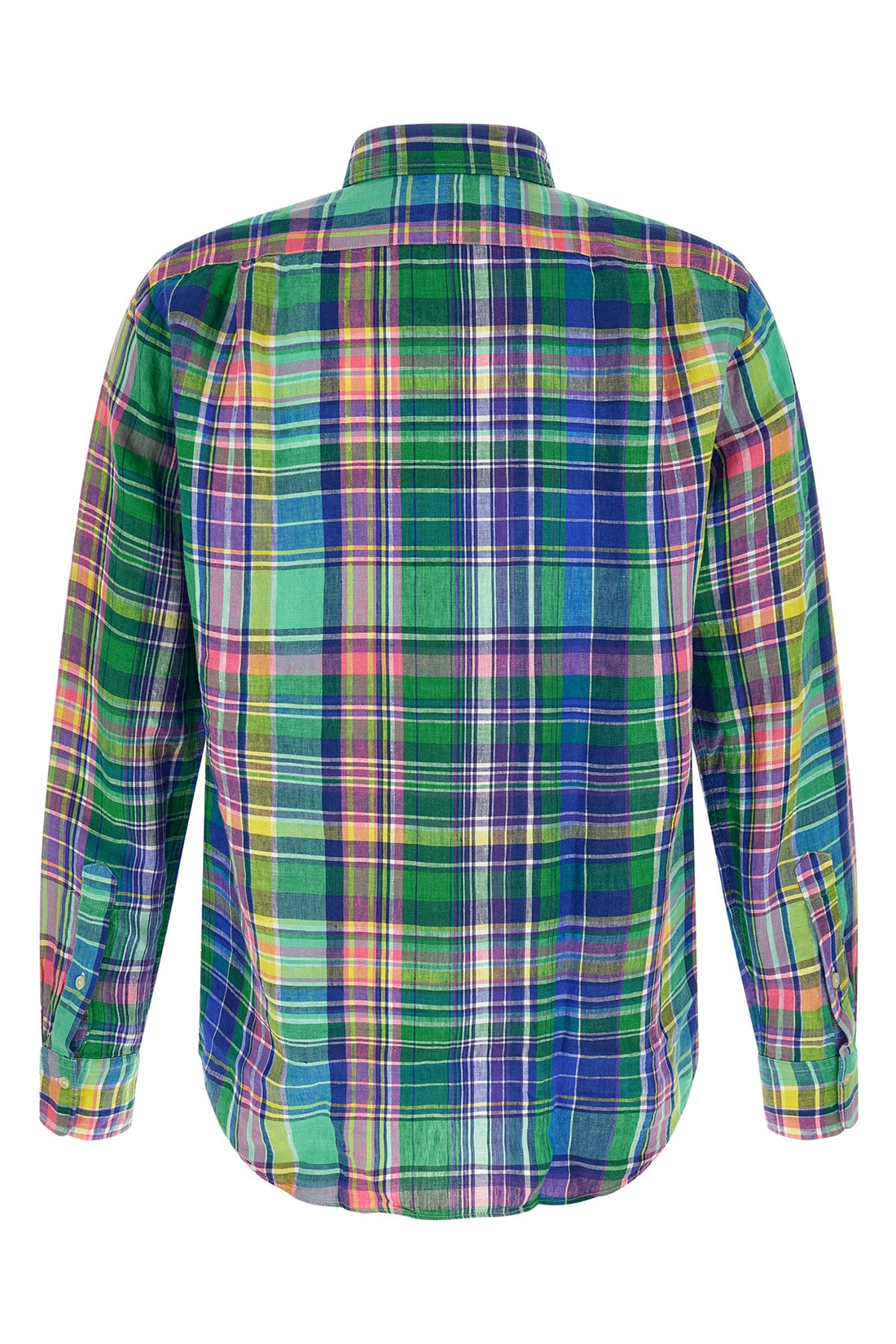 POLO RALPH LAUREN M patterned linen check shirt