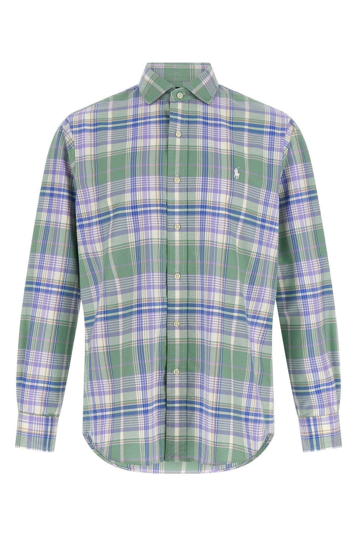 checkered oxford cotton shirt