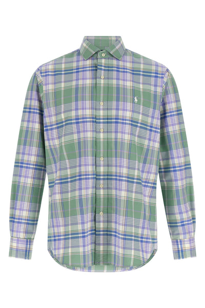 checkered oxford cotton shirt