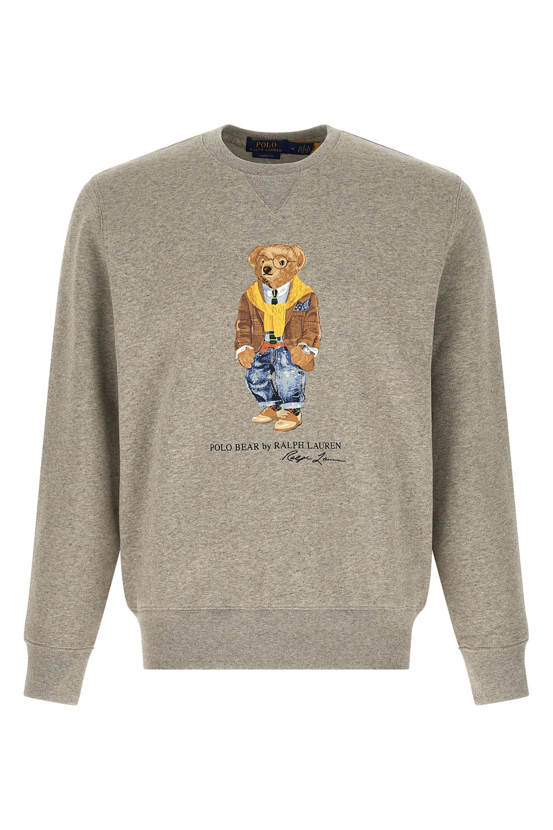 POLO RALPH LAUREN L fleece mélange cotton blend sweatshirt