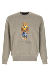 fleece mélange cotton blend sweatshirt