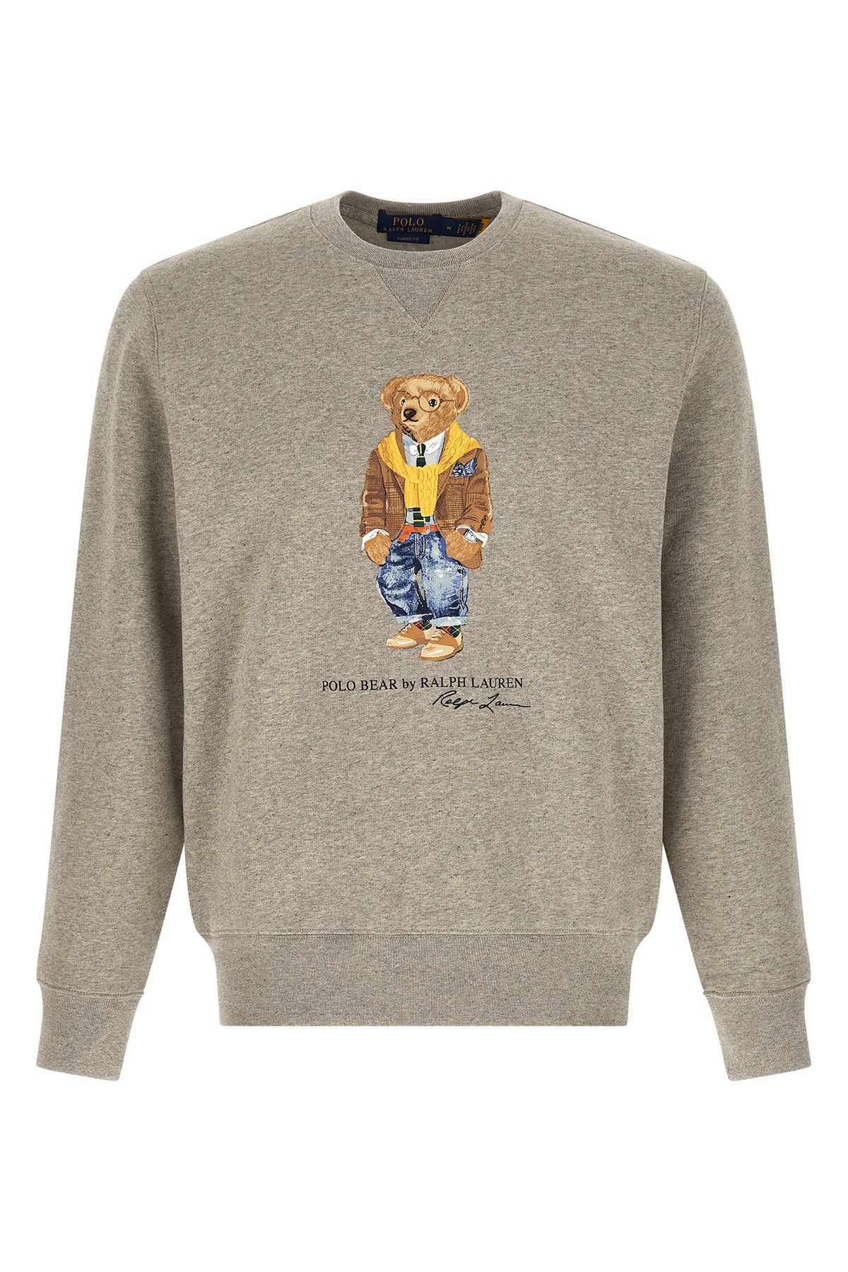 fleece mélange cotton blend sweatshirt