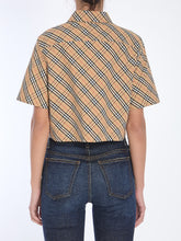 BURBERRY 6 check cropped shirt
