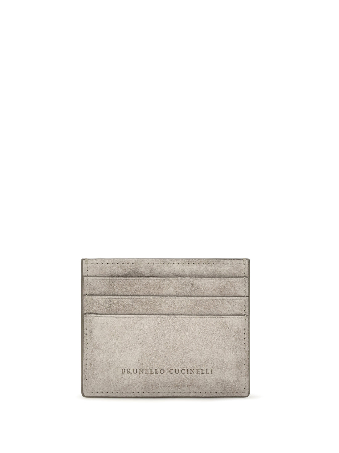 BRUNELLO CUCINELLI OS suede card holder