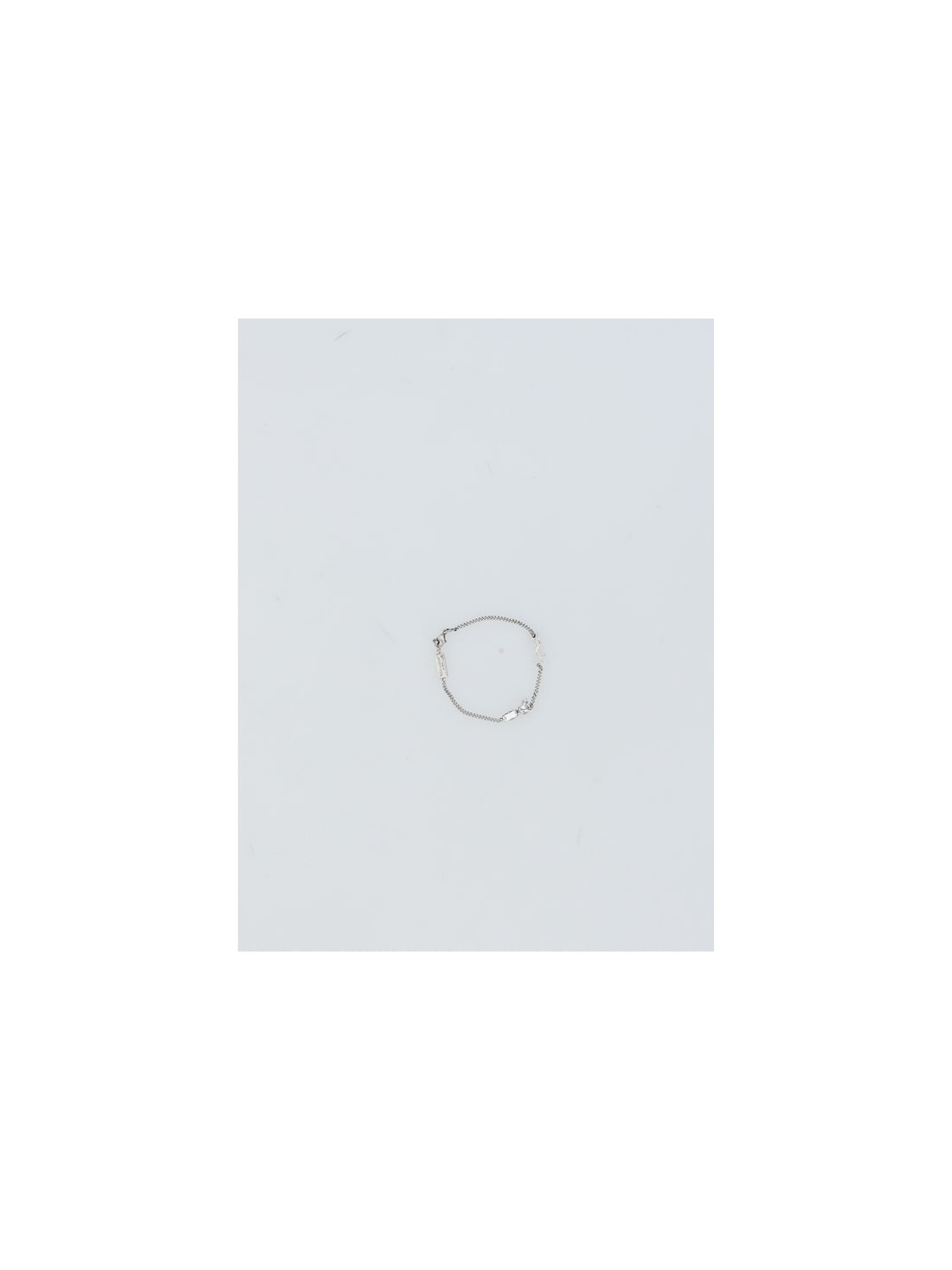 SAINT LAURENT M cassandre charm bracelet in metal and rhinestones 