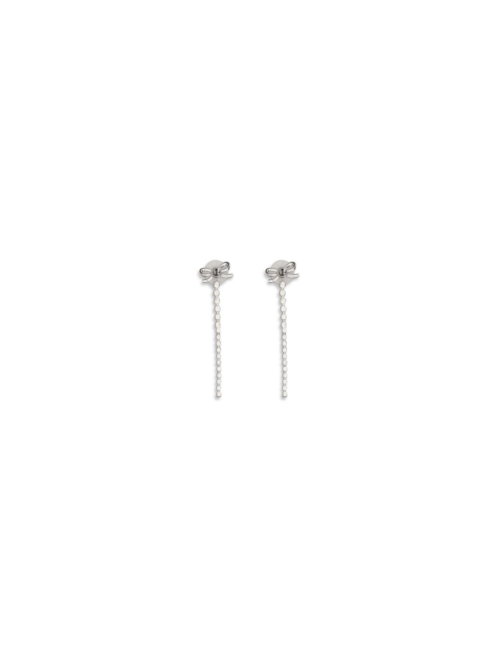 SELF-PORTRAIT OS crystal bow droplet earrings