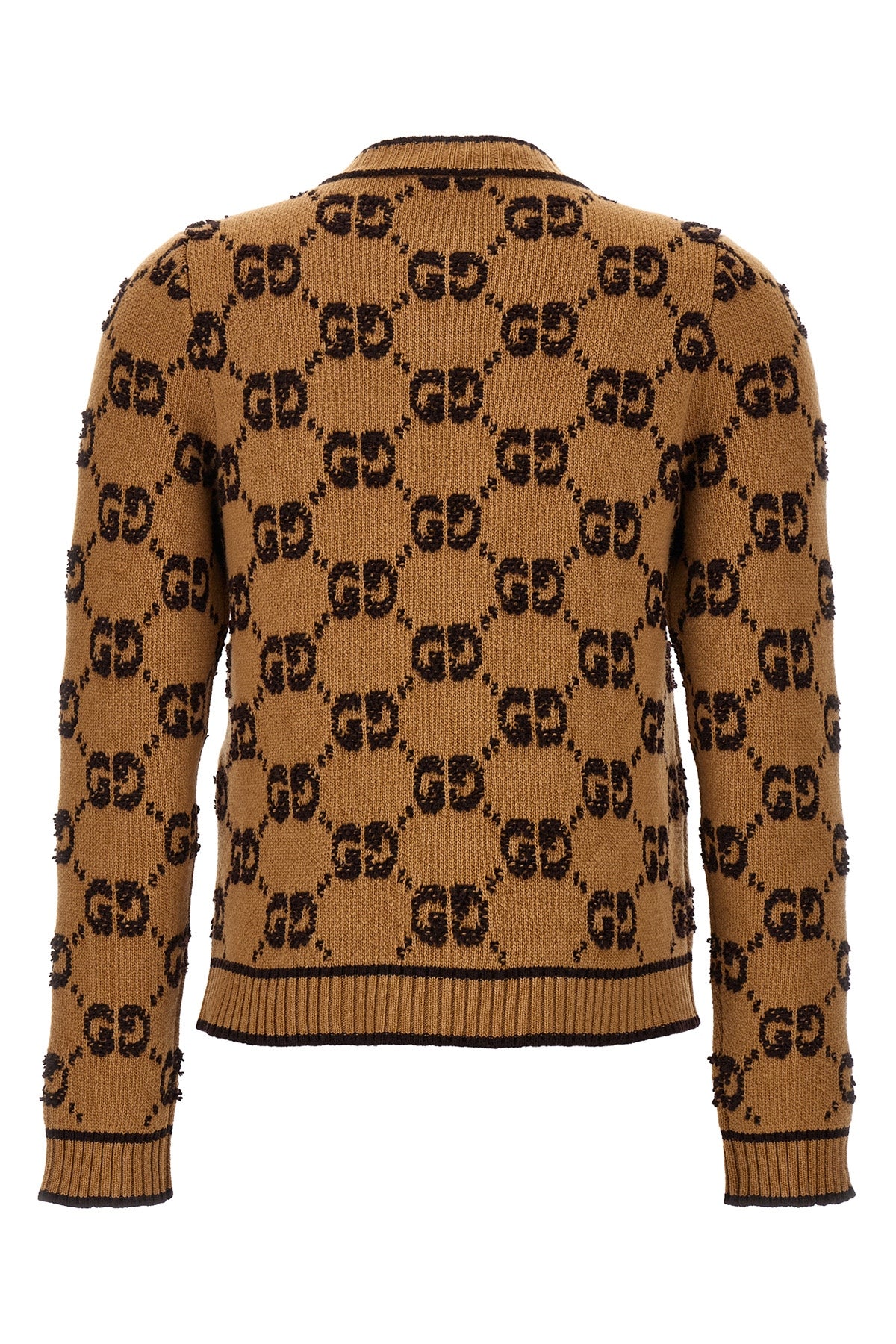 bouclè tweed wool cardigan