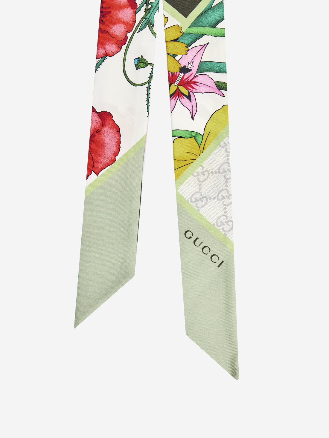 GUCCI OS printed silk twill ribbon