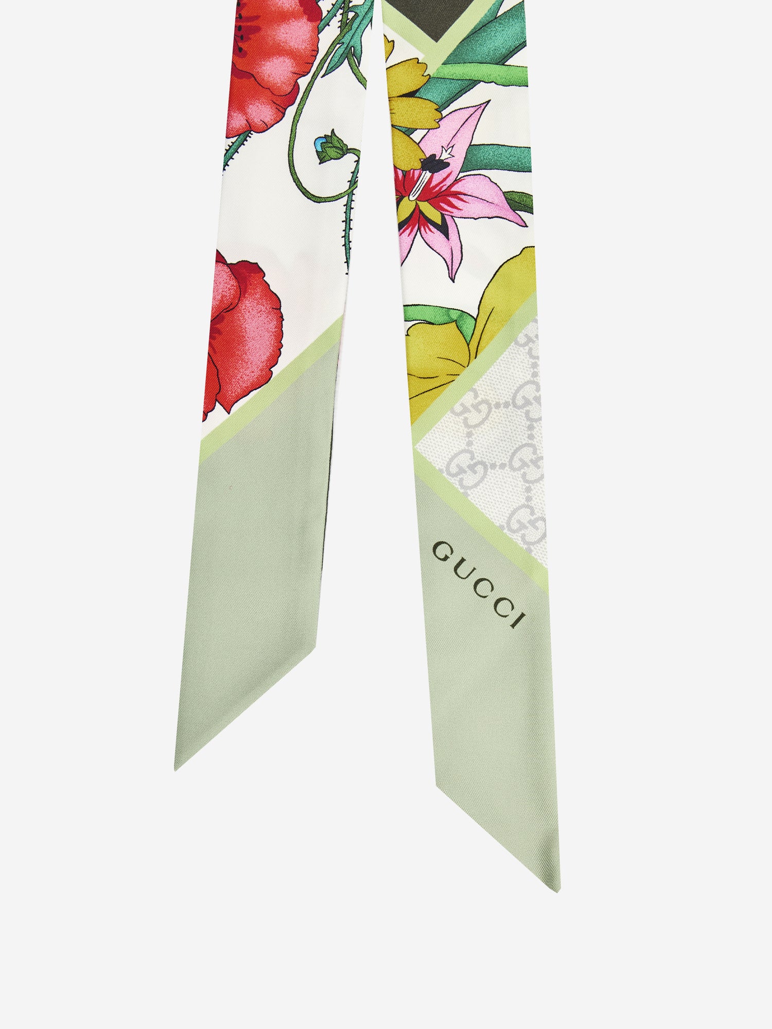 GUCCI OS printed silk twill ribbon