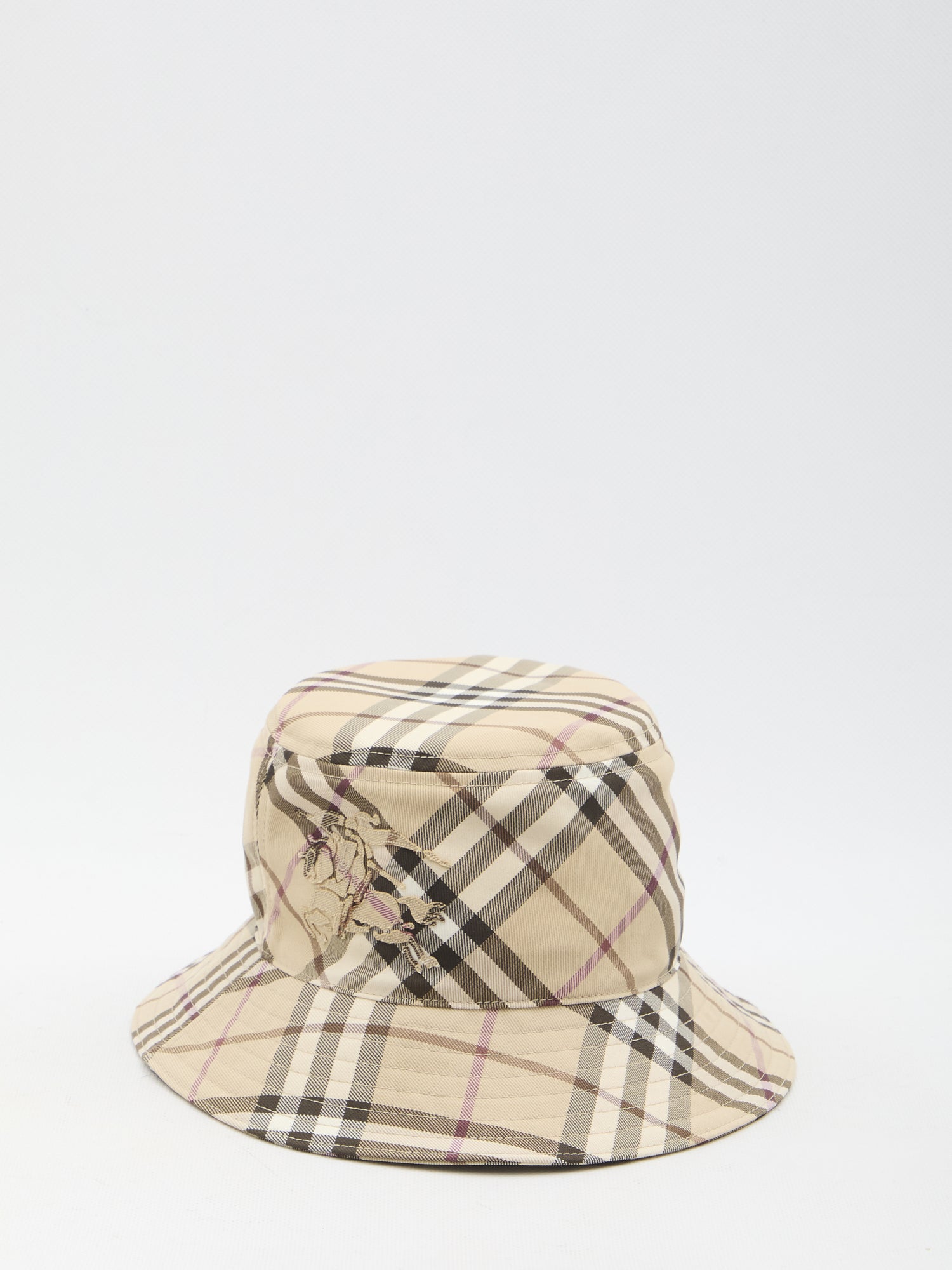 BURBERRY S check bucket hat