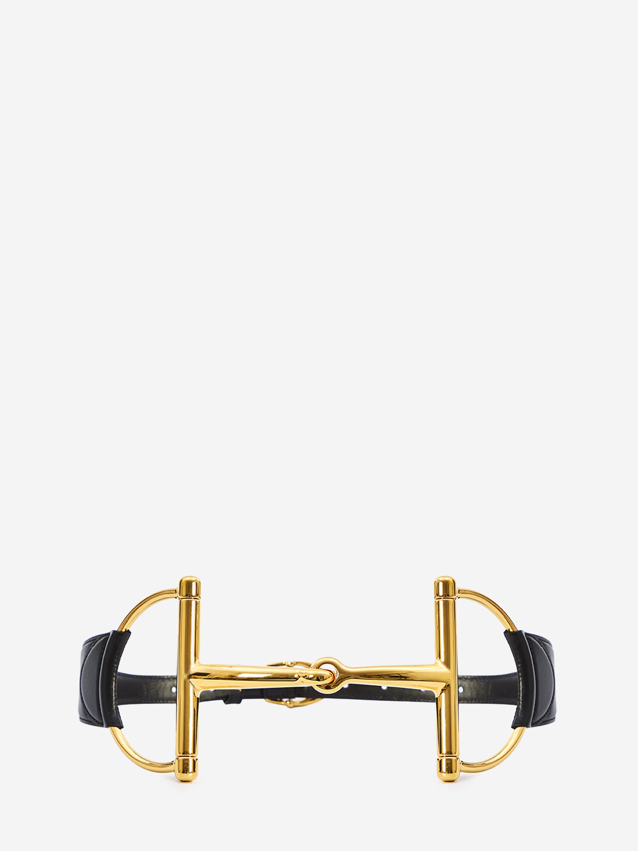 GUCCI 70 wide belt with oversized horsebit