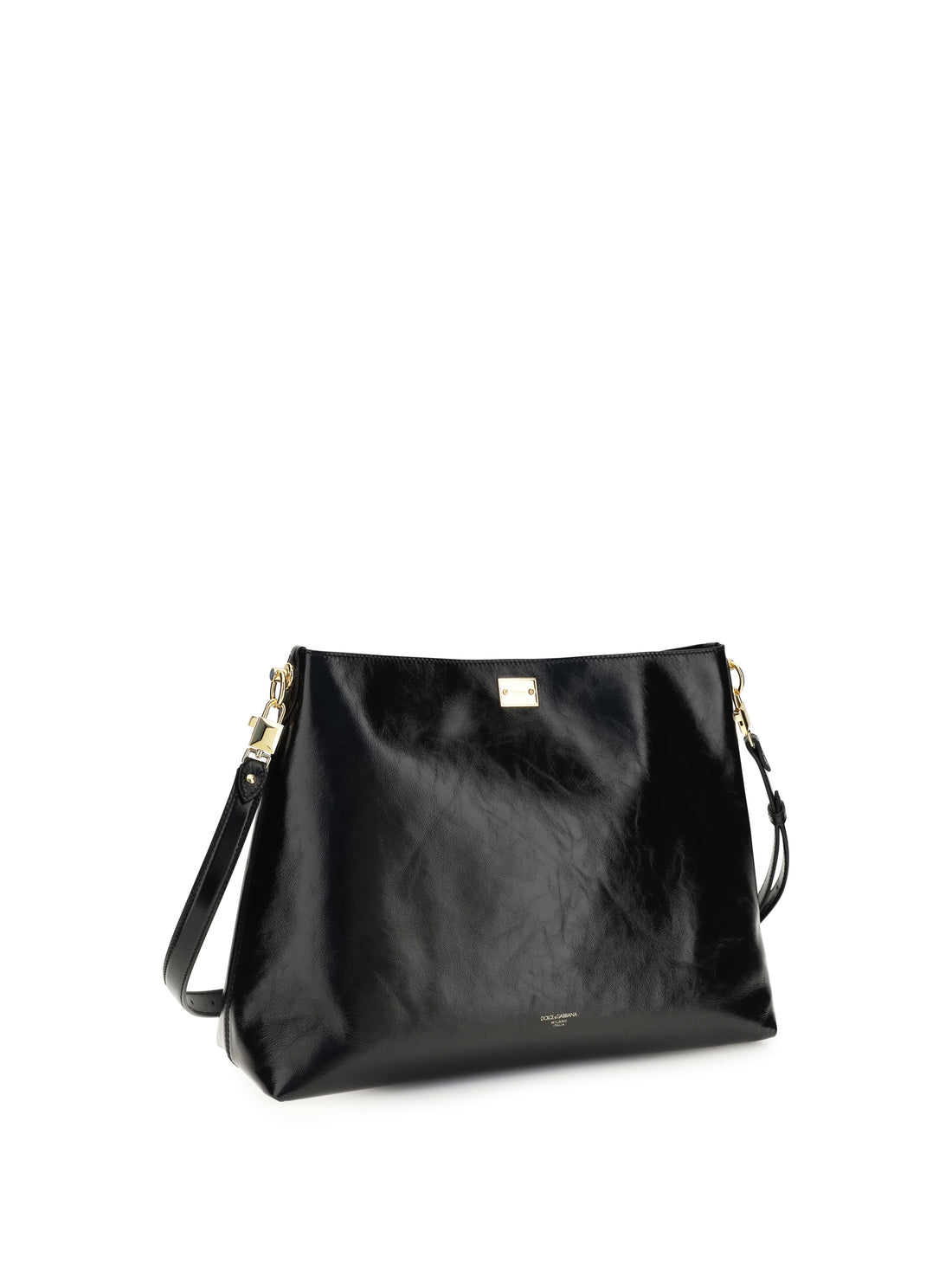 DOLCE &amp; GABBANA OS large vittoria leather shoulder bag