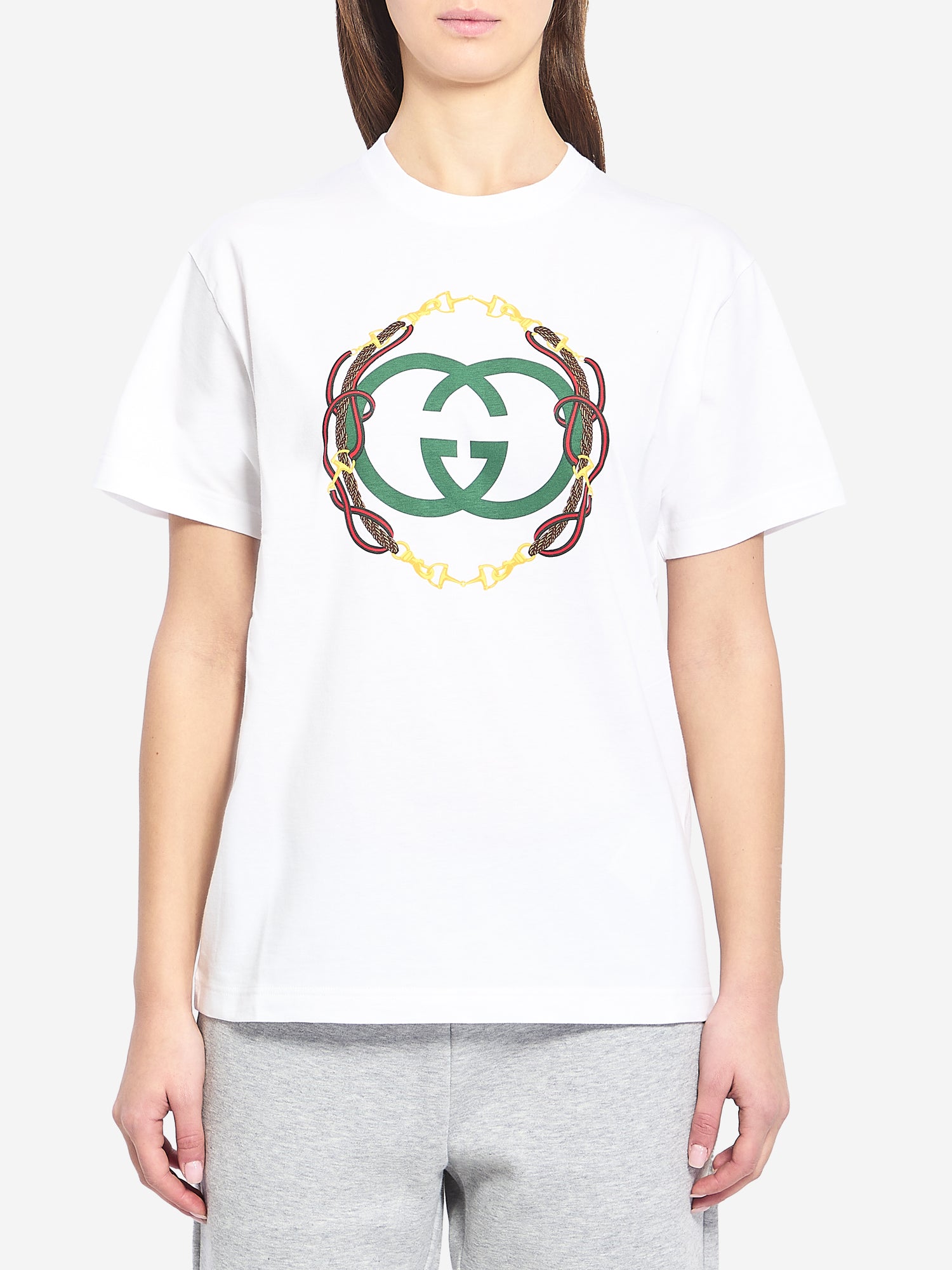 GUCCI XS cotton jersey t-shirt with print