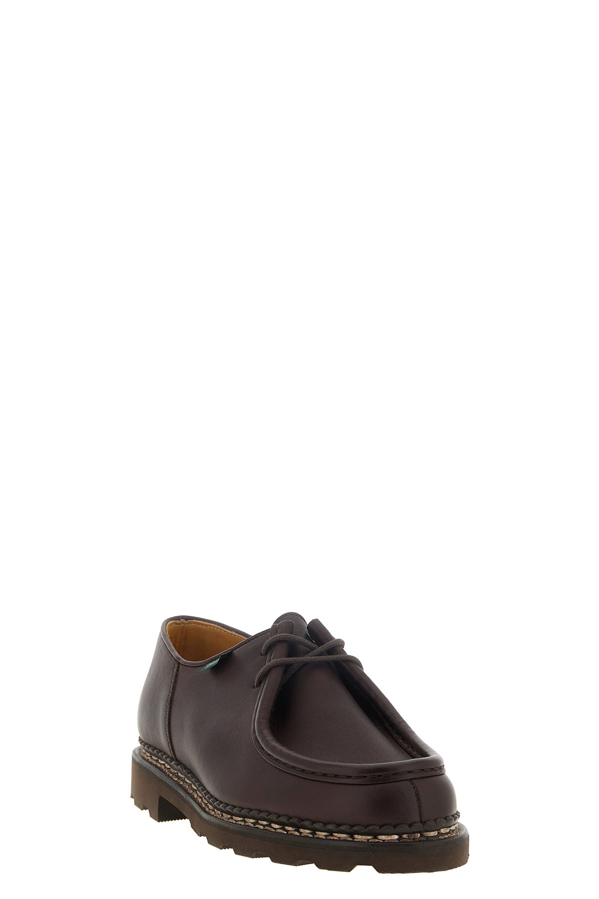 the paraboot michael lace-up shoe in brown smooth leather