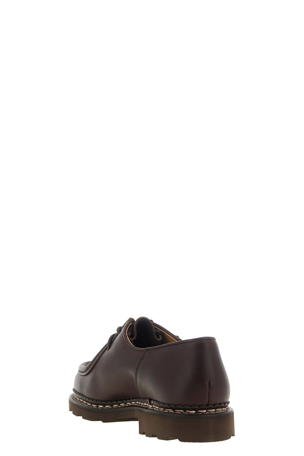 the paraboot michael lace-up shoe in brown smooth leather
