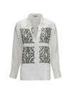 printed silk twill shirt