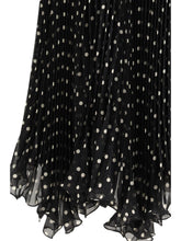 VALENTINO 42 polka-dot silk skirt