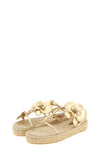 laminated leather sandals