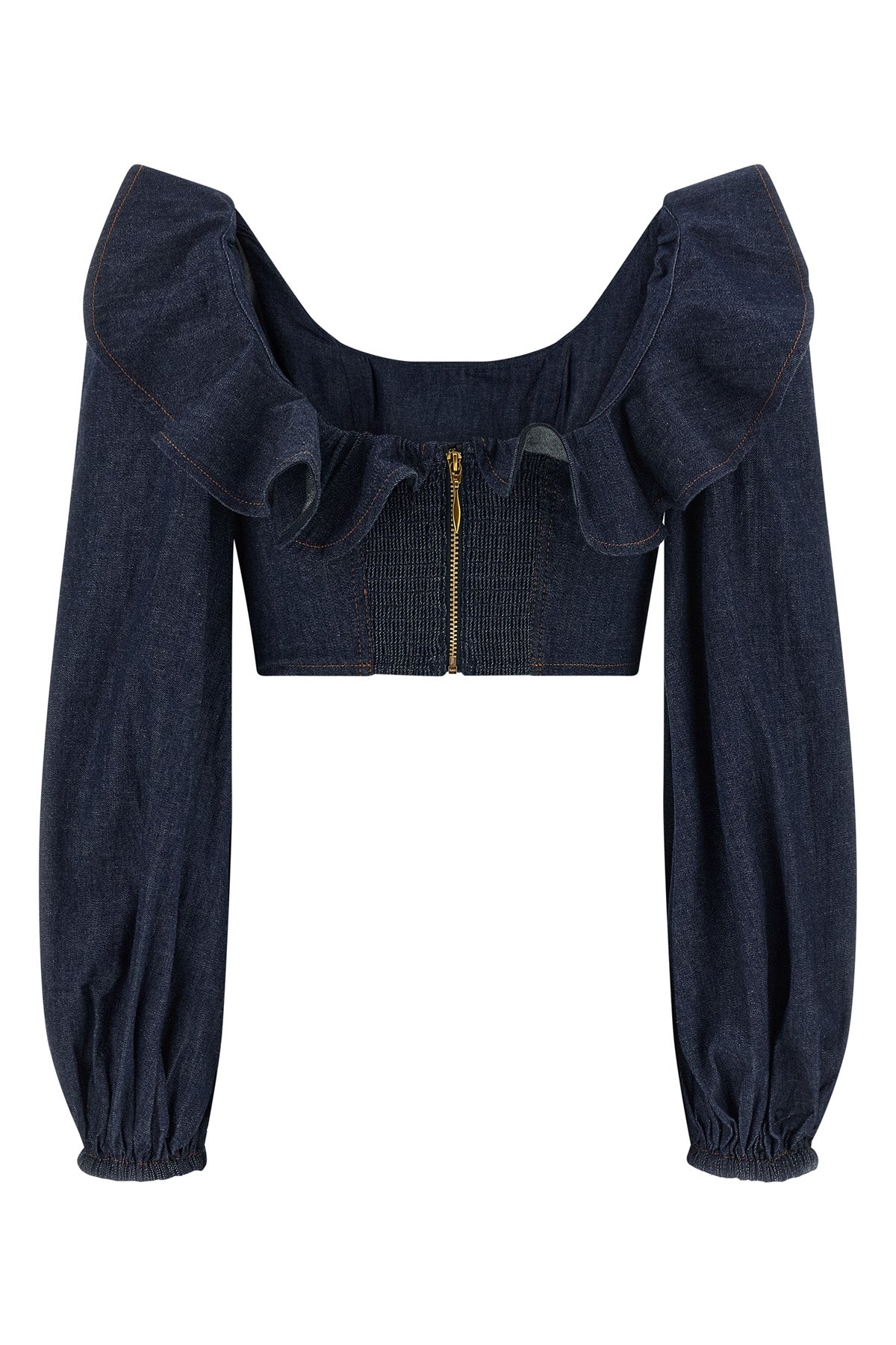 aster cotton denim top