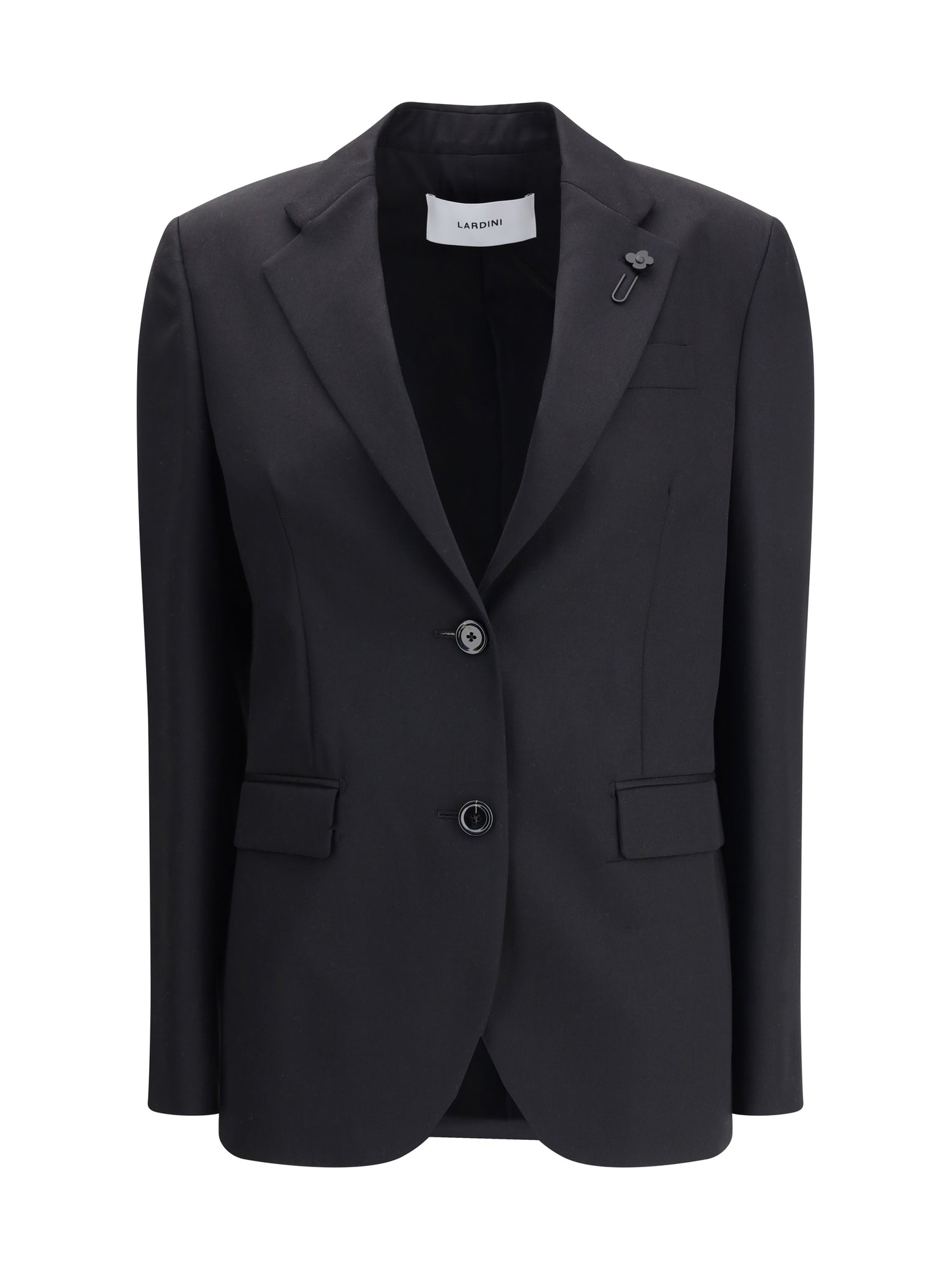 LARDINI 42 single-breasted wool drill jacket