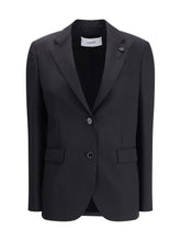 LARDINI 42 single-breasted wool drill jacket