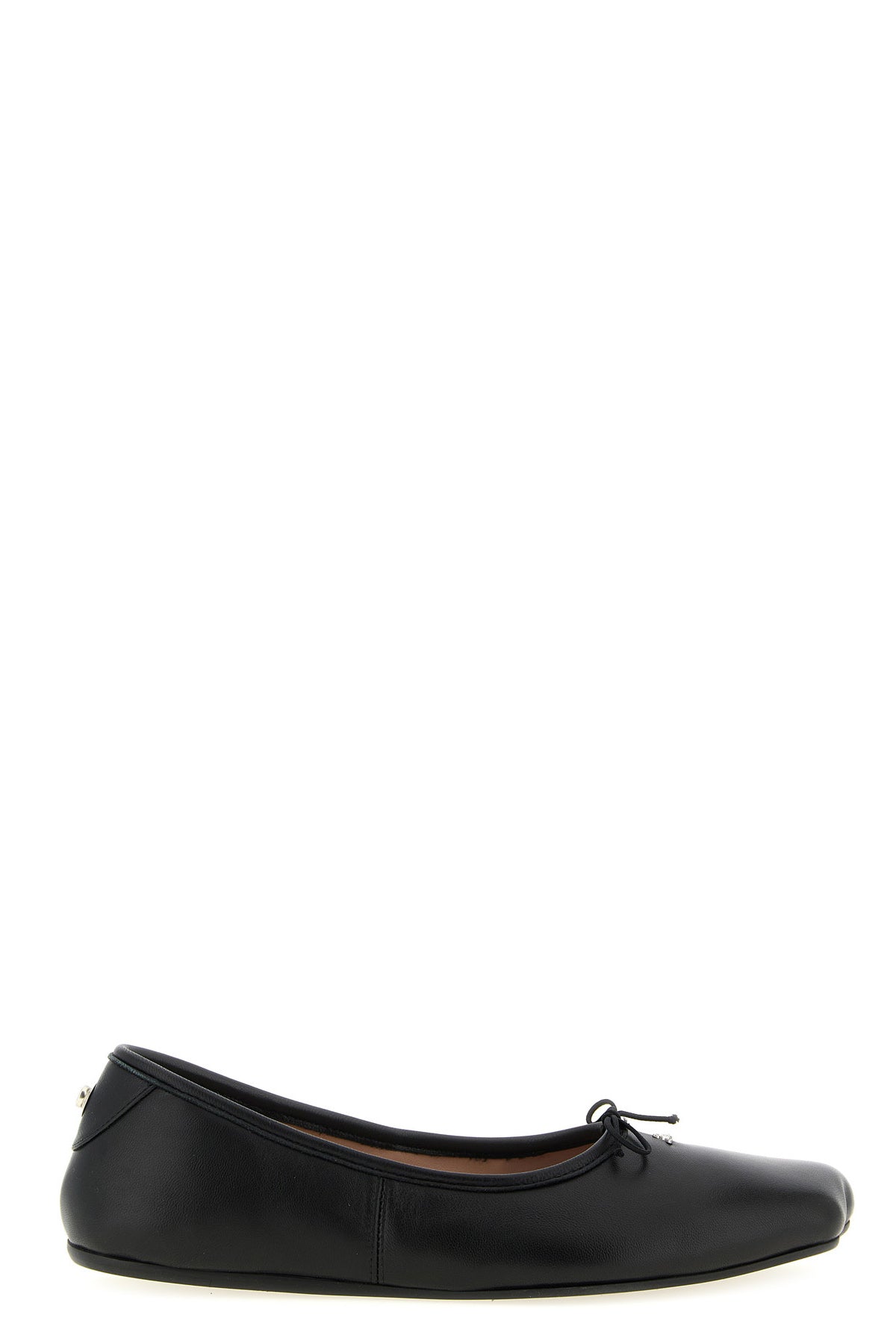 bardot leather ballet flats