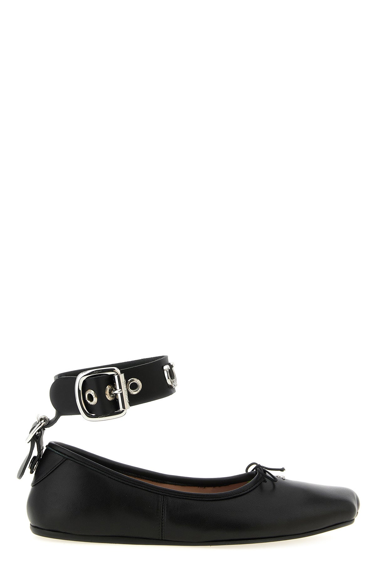 bardot leather ballet flats