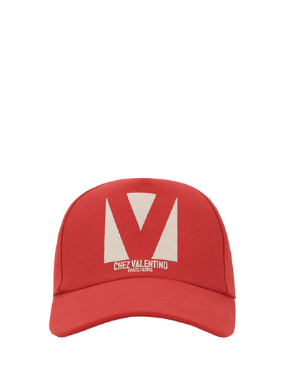 valentino-garavani-logoed-baseball-hat-6W2HDA41WGJ_RHM-rosso/burro