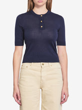 CELINE S triomphe navy polo