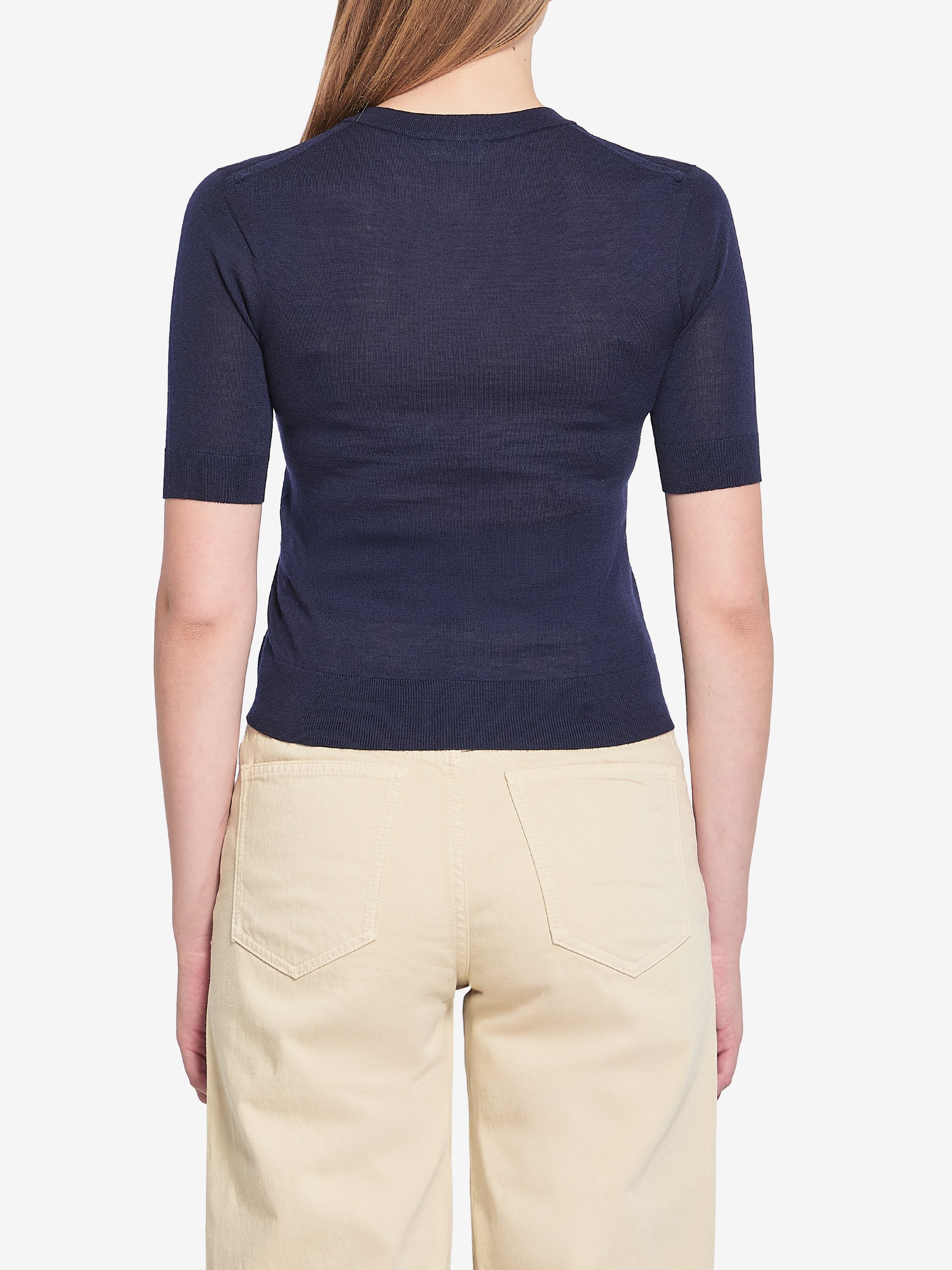 CELINE S triomphe navy polo