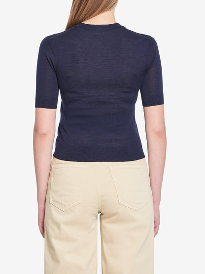 CELINE S triomphe navy polo