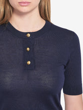 CELINE S triomphe navy polo