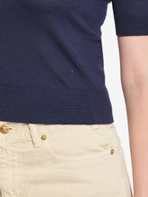 CELINE S triomphe navy polo