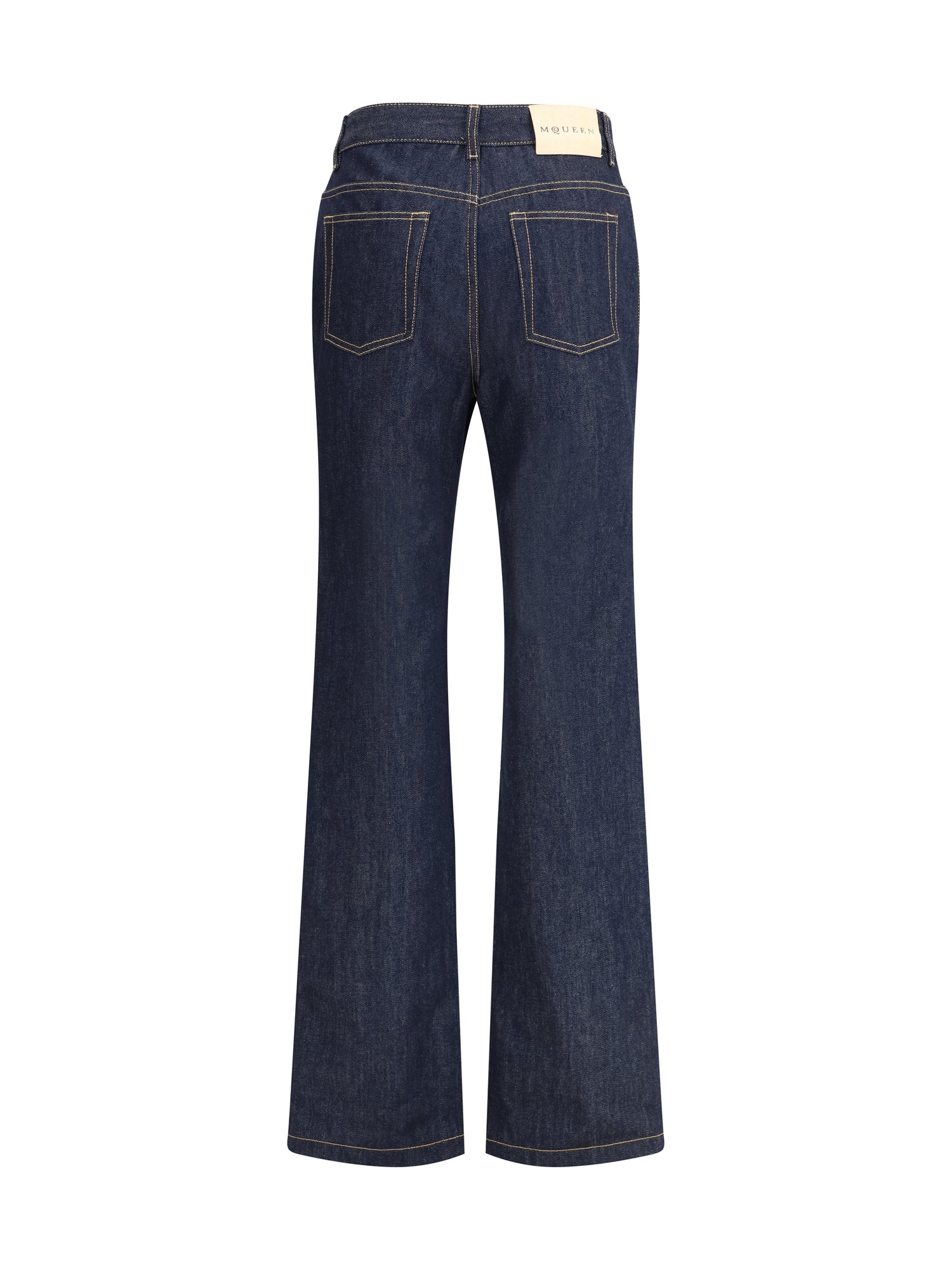 ALEXANDER MCQUEEN 26 denim jeans feature a straight leg
