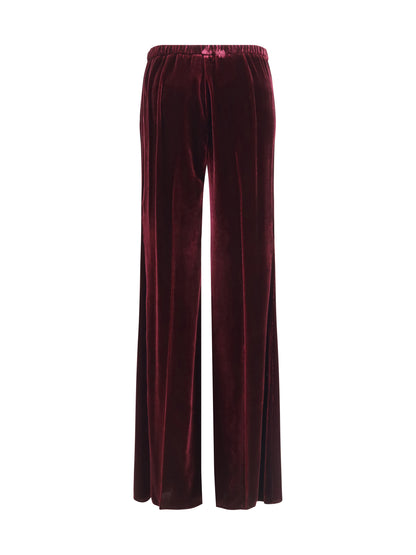 FORTE_FORTE 0 flared trousers in smooth velvet