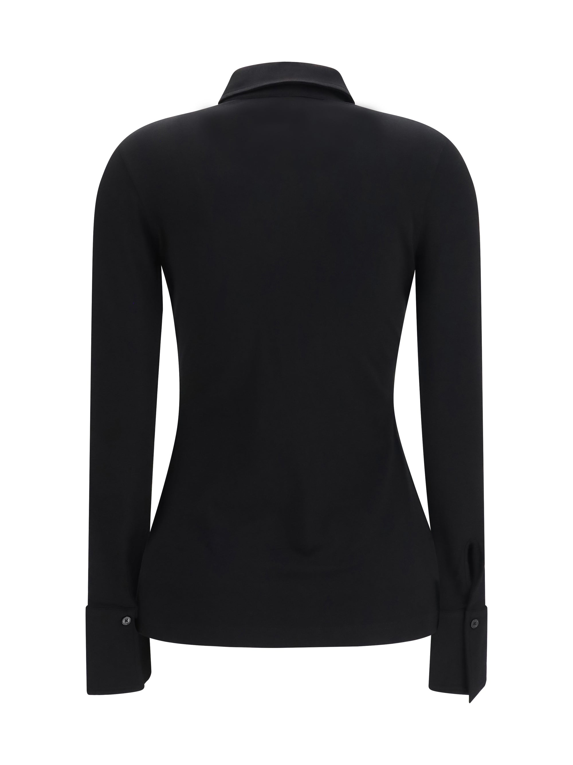 viscose shirt with high cuffs