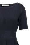hela dress in stretch textured fabric