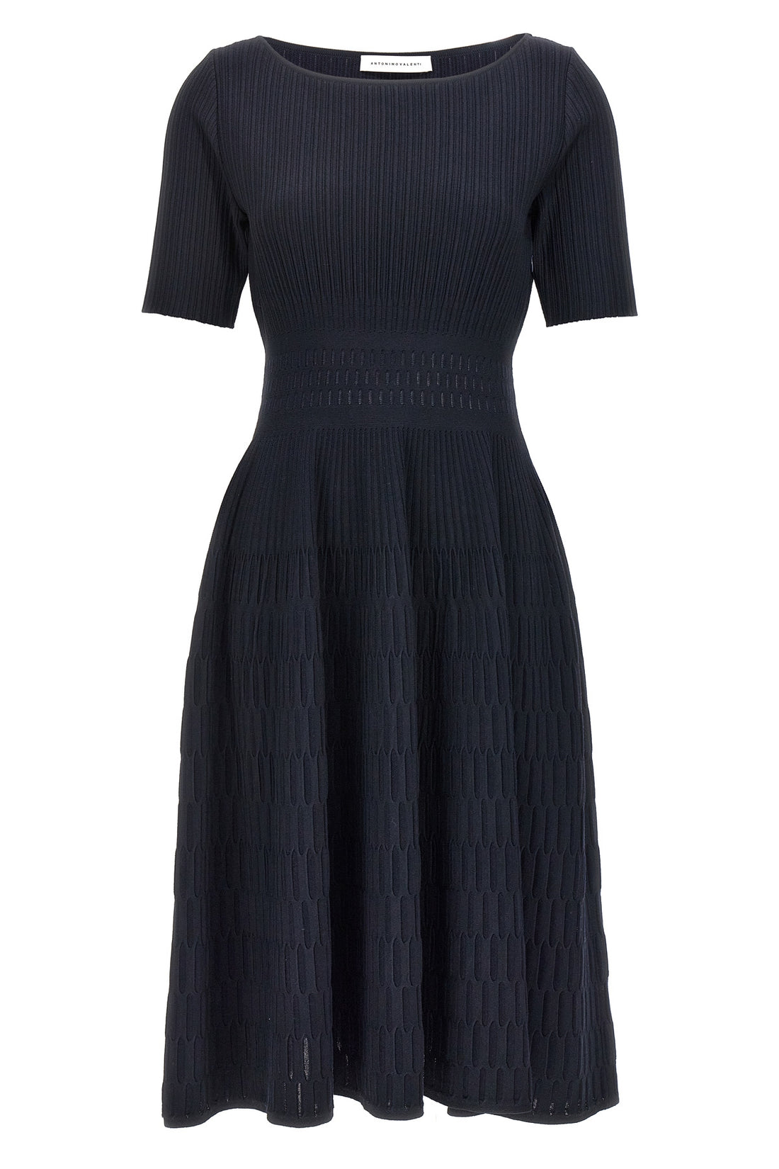 ANTONINO VALENTI 38 hela dress in stretch textured fabric