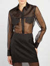 silk organza shirt