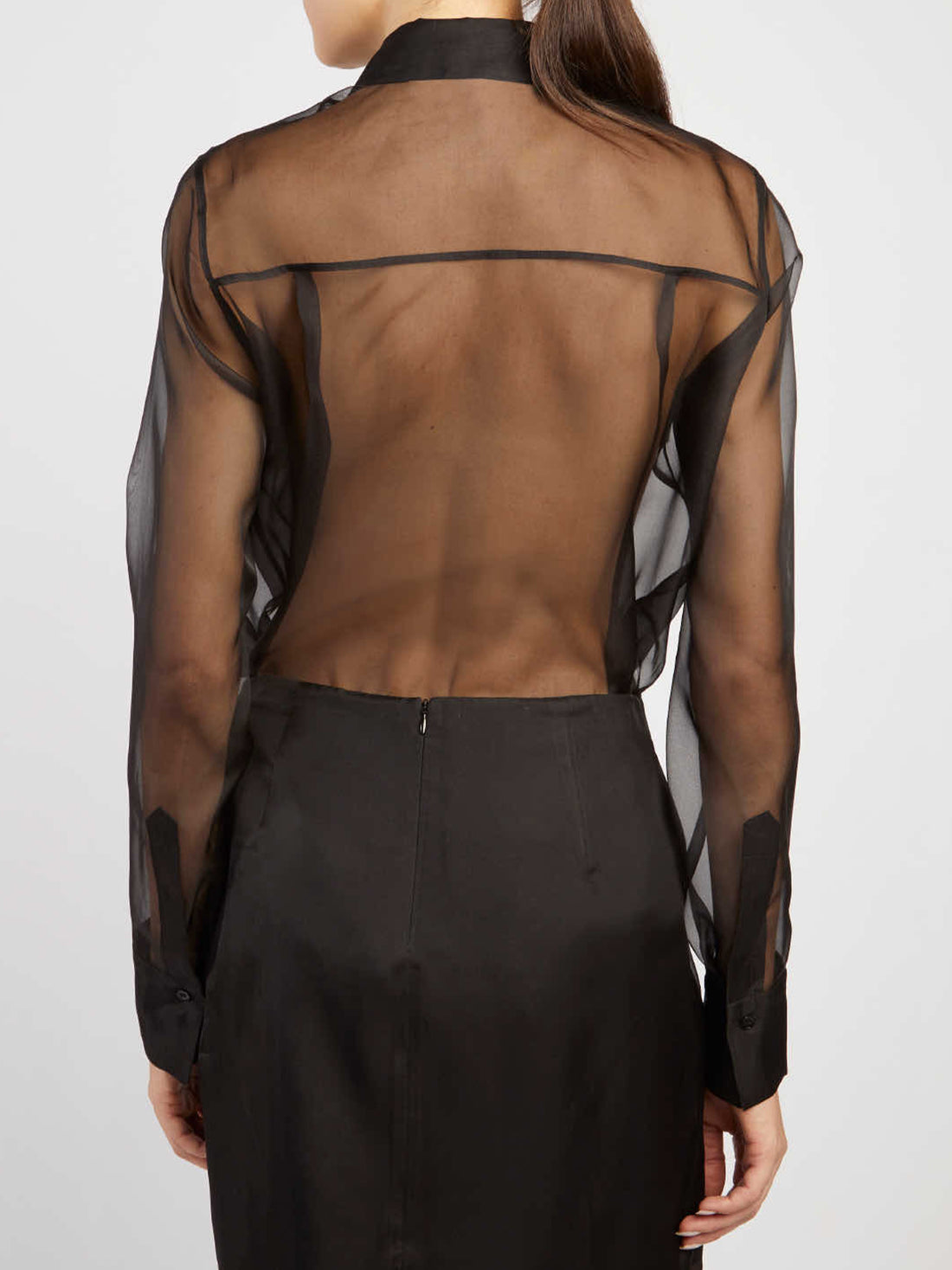 FEDERICA TOSI 40 silk organza shirt
