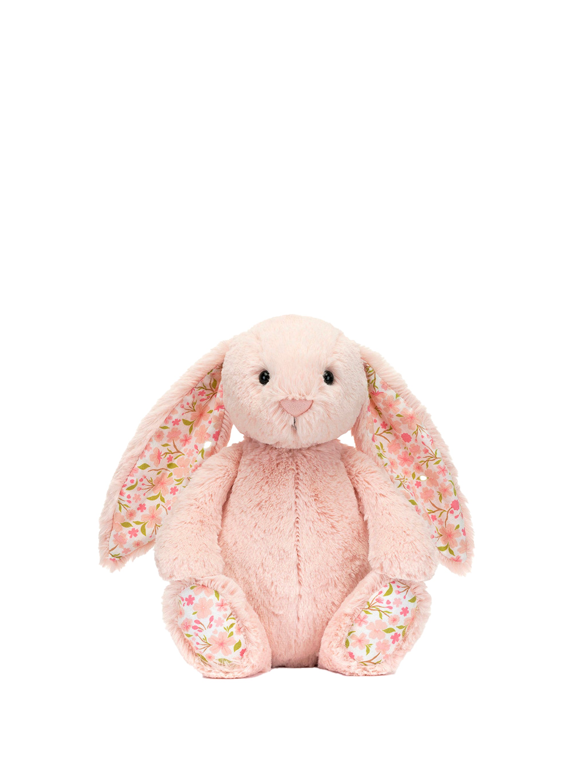 medium blossom blush bunny plush toy