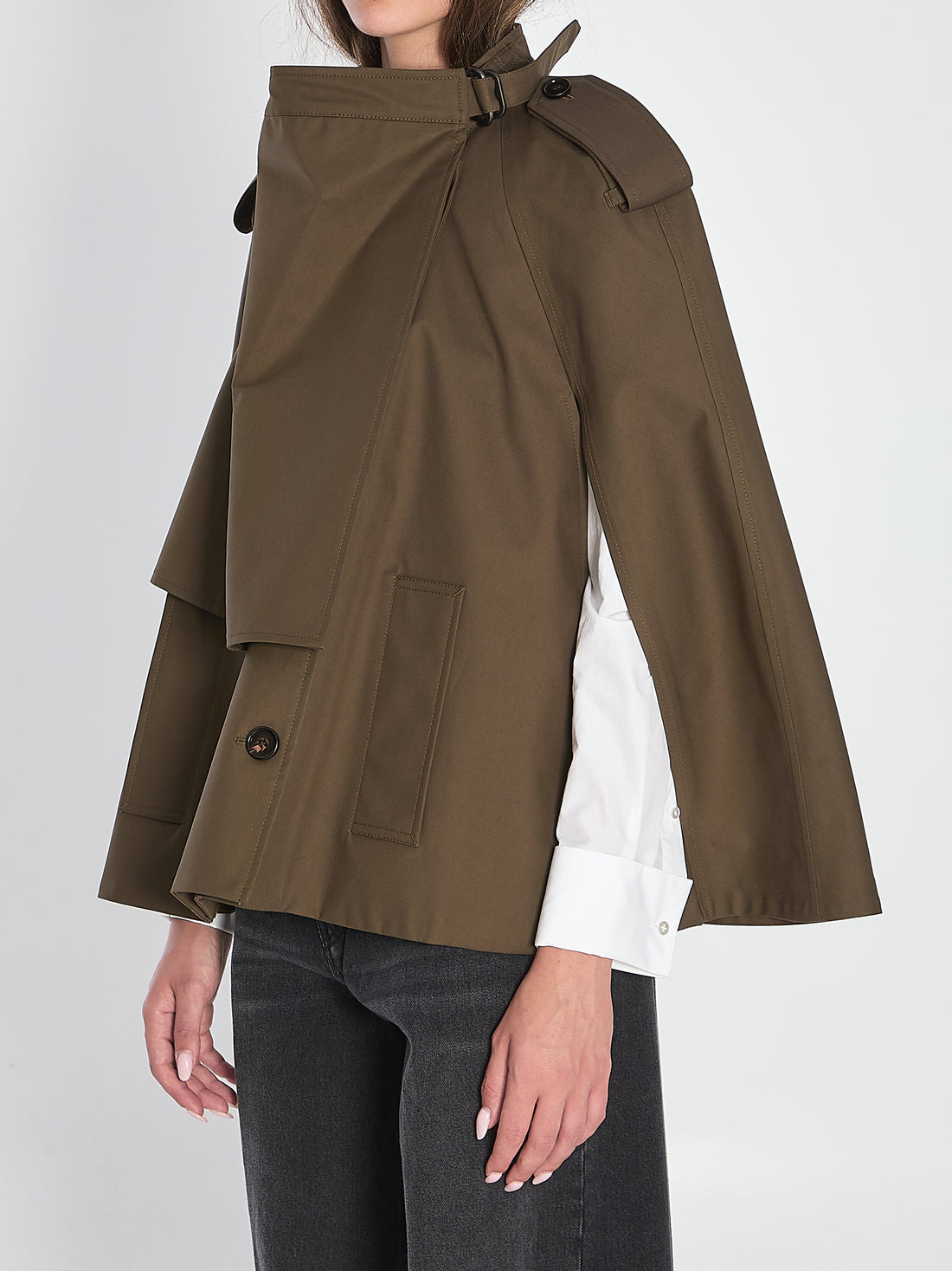 BURBERRY S juniper cotton cape 