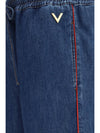 lightweight wide-leg denim pants