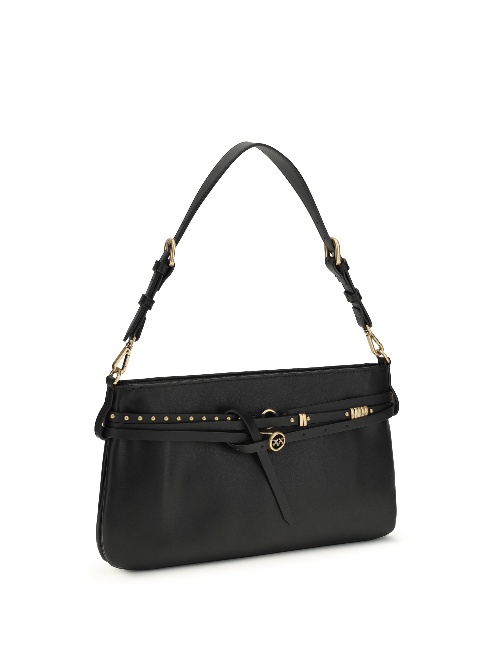 PINKO OS leather shoulder bag