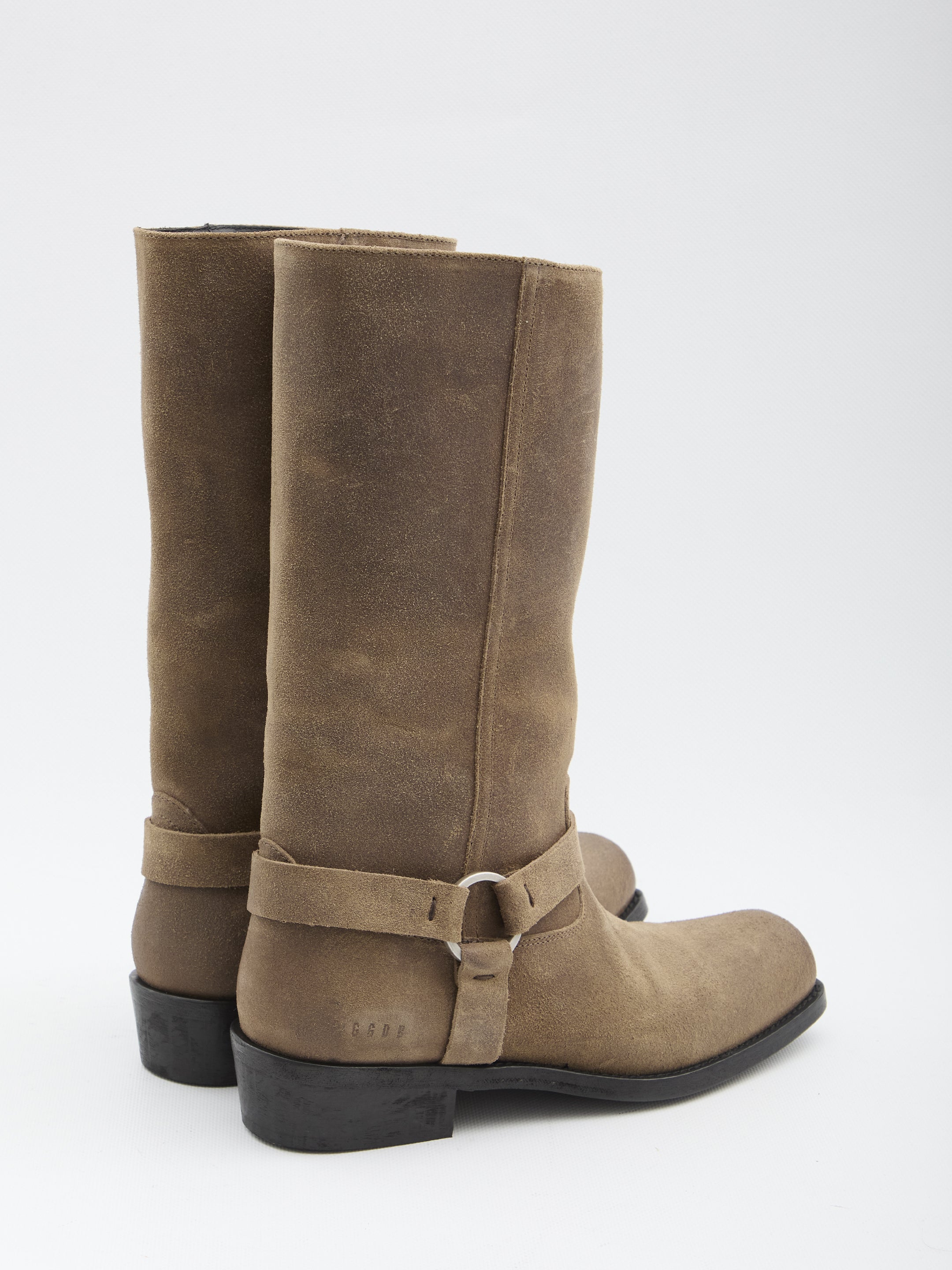 GOLDEN GOOSE 36 high biker boots in suede